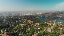drone view of Los Angeles