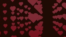 Hearts pattern for Valentines romantic background