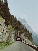 mountainside tunnel 