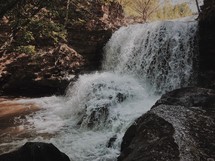 rushing waterfall 