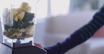 Blending healthy smoothie - slow motion