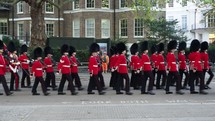 LONDON, UK - CIRCA OCTOBER 2022: Band of the Grenadier Guards - EDITORIAL USE ONLY