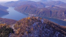 Sighignola Mountain and the Balcone D'Italia overlooking Lake Lugano