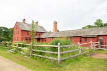 Historic farmhouse with herb garden