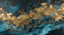 Abstract gold and blue background. 