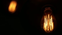 glowing filaments in lightbulbs 
