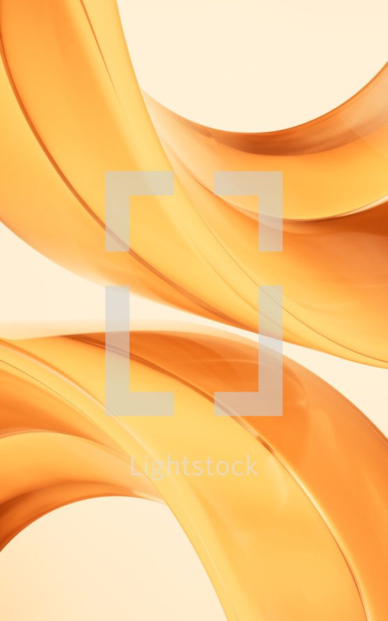 Abstract curve geometries background, 3d rendering.