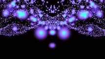 Wavy Motion Of Purple Dots In Black Background. - animation	