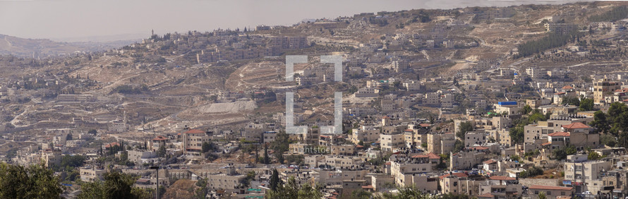 A panoramic view of the City of Jerusalem. 