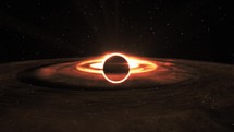 Animation of a Black Hole absorbing light in space.	