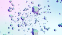 Bubbles Floating In Abstract Animation
