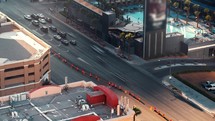 Timelapse of Downtown Las Vegas during sunset