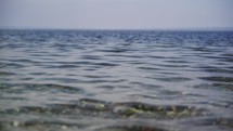 gentle waves on lake