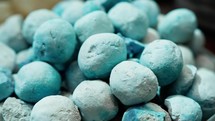 Blueberry Bonbon Candy Balls At The Shop