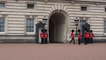 LONDON, UK - CIRCA JUNE 2017: Changing of the Guard at Buckingham Palace royal palace