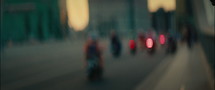 People Ride Motorbikes On The Street
