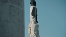 Close Up of Monument of the Heroic Cadets in Mexico City.	