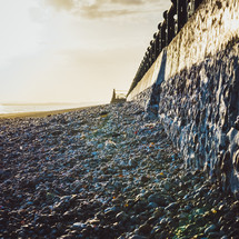 wall on a beach 