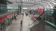TURIN, ITALY—Torino Porta Susa railway station.