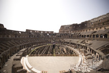 Coliseum in Rome Interior 