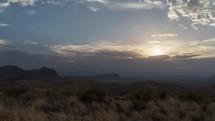 big bend national park - Sotol Vista - Sunset Time Lapse