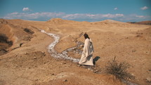Temptation of Christ. For 40 days and nights Jesus was tested by the Devil in the Judaean Desert - Israel.
