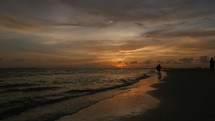 Sunset timelapse on Florida beach