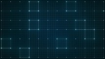 Digital Hi-Tech Futuristic Background 4K Numbers, Lines and Points Loop Animation 