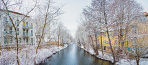 canals in winter 