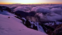 This captivating time-lapse video captures the beauty of the Carpathian nature with gentle cloud movement during sunrise. The misty valley and winter scenery create an ideal atmosphere for travel, nature, and adventure projects. With 4K resolution  it offers viewers a unique experience.