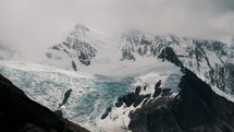 Mount Fitzroy And Cerro Torre In Patagonia, Argentina - Wide Shot	