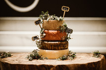 cheese wheel wedding cake 