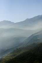 View on route to Atlas mountains