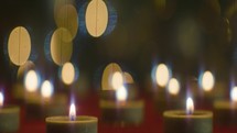 Candles with bokeh lights