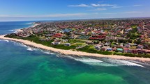 South Africa Jeffreys Bay aerial drone 
