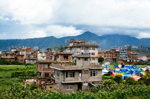Kathmandu houses and tents 