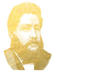 A gold drawing of Charles Spurgeon.