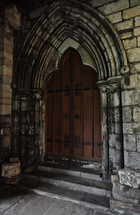 church door in Scotland 