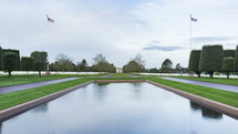 reflection pool at Cemetery 