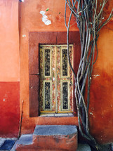 beautifully painted front door 