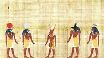 Pharaoh Surrounded By the Gods of Egypt
