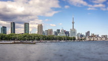 Toronto skyline and bay 