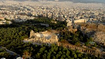 Greece The Beauty of Athens' Acropolis with Stunning Drone aerial greek historic ruins