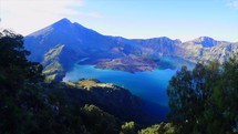 Volcanic Lake top of Mt Ranjani Lombok Indonesia 
