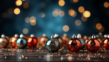 Christmas Background with balls 
