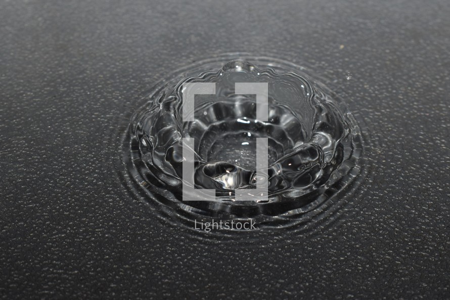 Water Drop Photography: crown formed from falling waterdrop