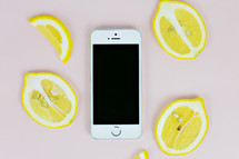 lemons and an iPhone 