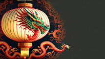 Chinese New Year of the dragon background 