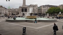 LONDON, UK - CIRCA OCTOBER 2022: Trafalgar Square - EDITORIAL USE ONLY