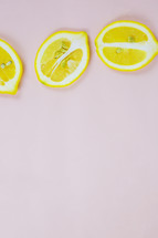 lemons on a white background 
